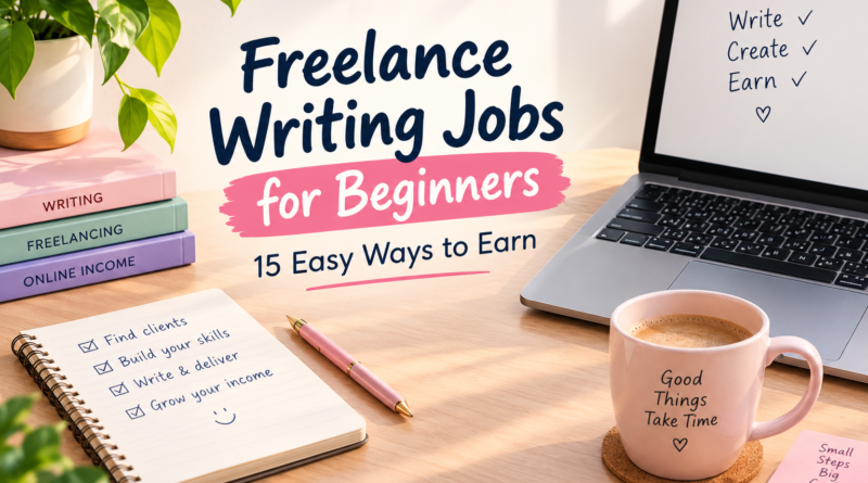 Freelance writing jobs for beginners working online from home