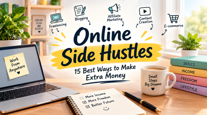 Online side hustles to make extra money from home