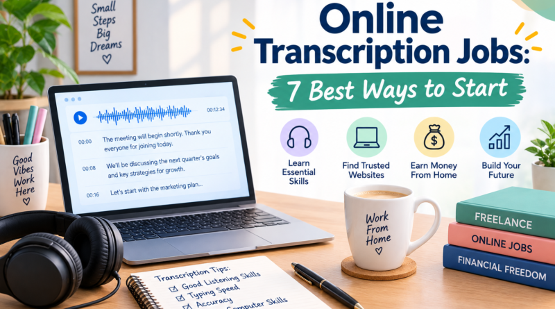 Online transcription jobs for beginners working from home