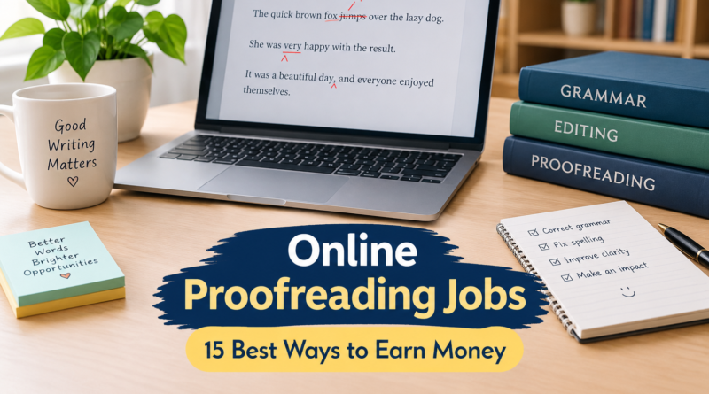 Online proofreading jobs for beginners to earn money from home